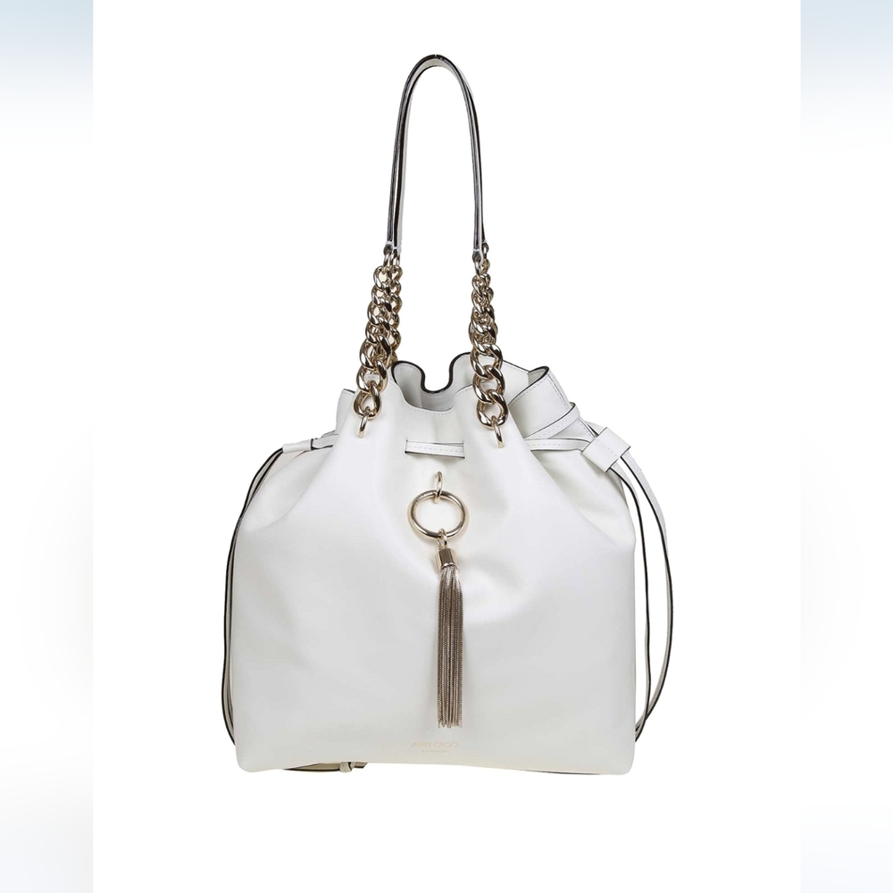 Jimmy Choo Callie Drawstring L Bucket Bag - image 1